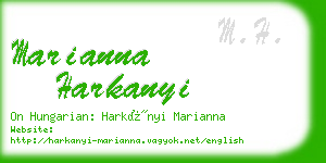 marianna harkanyi business card